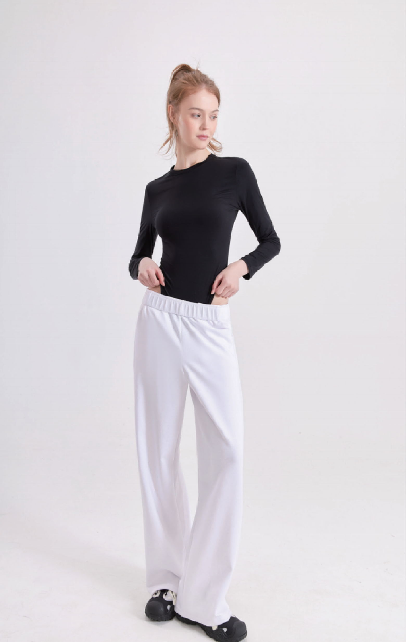 Straight Cut Casual Sweat Pants